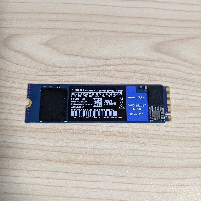 【動作確認済み】M.2 SSD 500GB