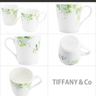 ティファニー(Tiffany & Co.)のモコ吉さま専用　ティファニー　リーフコレクション　マグカップ(グラス/カップ)
