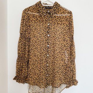 ザラ(ZARA)の（値下げ中）ZARA CHEMISE LONGUE IMPRIMÉE サイズS(シャツ/ブラウス(長袖/七分))