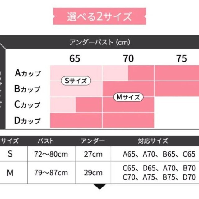 GYDA(ジェイダ)の２枚 アガリズム ナイトブラ Mサイズ 正規品 新品 GYDA レディースの下着/アンダーウェア(その他)の商品写真