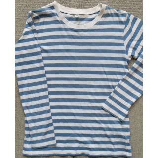 ムジルシリョウヒン(MUJI (無印良品))の無印良品 KIDS長袖ボーダーTシャツ(140)(Tシャツ/カットソー)