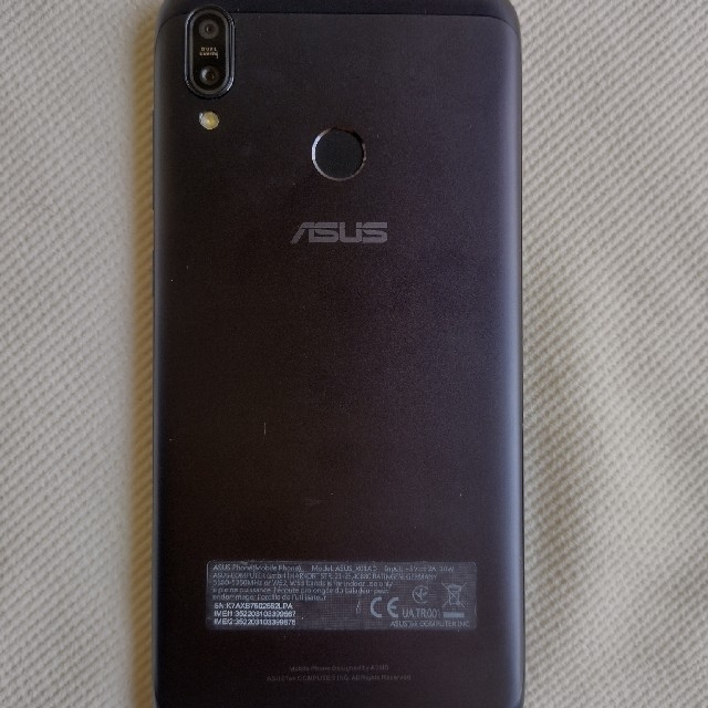 ASUS(エイスース)の中古美品　ZenFone Max M2　ASUS X01AD　シムフリー スマホ/家電/カメラのスマートフォン/携帯電話(スマートフォン本体)の商品写真