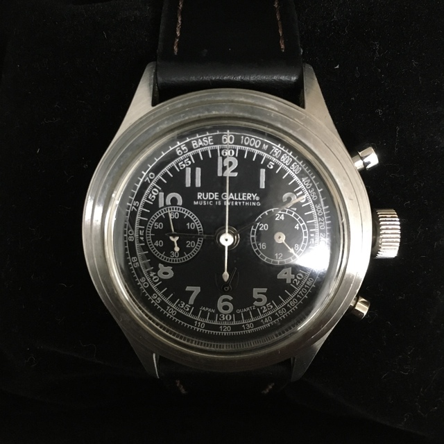 RUDE GALLERY(ルードギャラリー)のルードギャラリー10thアニバーサリークロノグラフ腕時計　箱、説明書付き メンズの時計(腕時計(アナログ))の商品写真