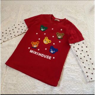 ミキハウス(mikihouse)のミキハウス　プッチーくんお顔ドン　長袖　ロンT  ブランド子供服　大人気シリーズ(Tシャツ/カットソー)