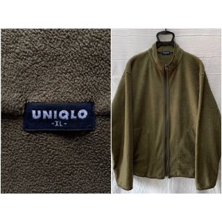 ユニクロ(UNIQLO)の旧タグ UNIQLO フルジップ フリース XL 紺タグ(ブルゾン)