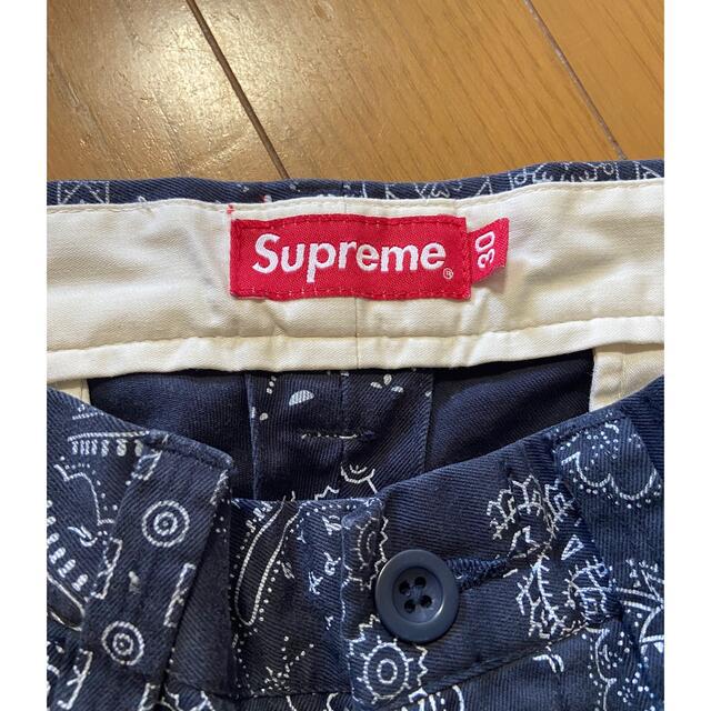 Supreme(シュプリーム)のSupreme Paisley Grid Chino Pant  Navy メンズのパンツ(チノパン)の商品写真