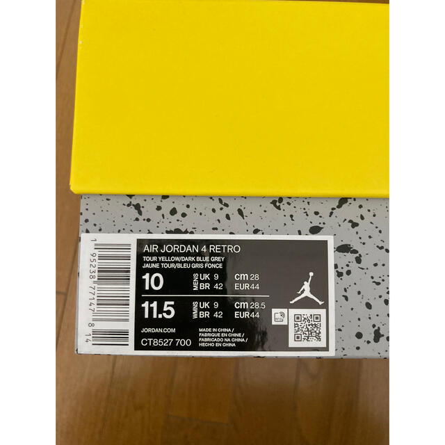 NIKE(ナイキ)のNike Air Jordan 4 "Tour Yellow" メンズの靴/シューズ(スニーカー)の商品写真