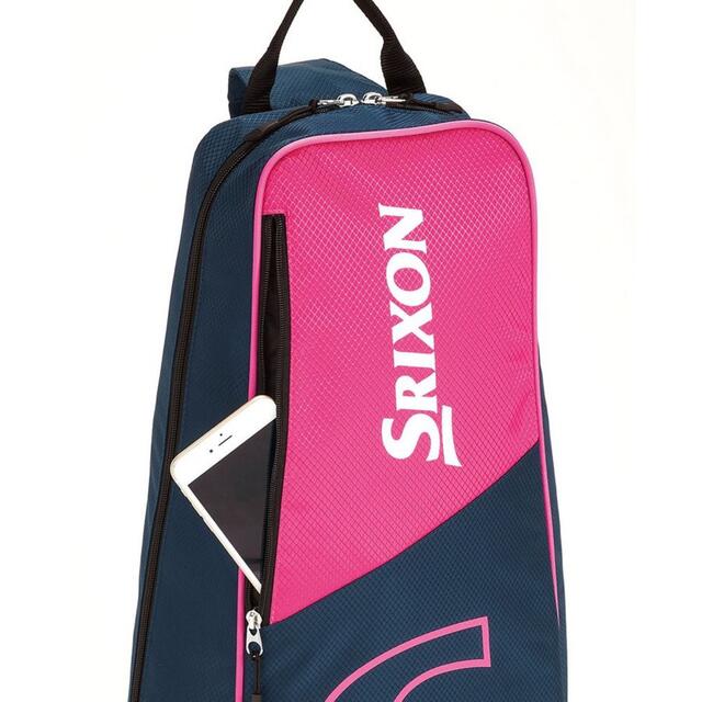 Srixon(スリクソン)のカラー　黒　新品　スリクソンSRIXON テニスバッグラケットケース 2本収納  スポーツ/アウトドアのテニス(バッグ)の商品写真