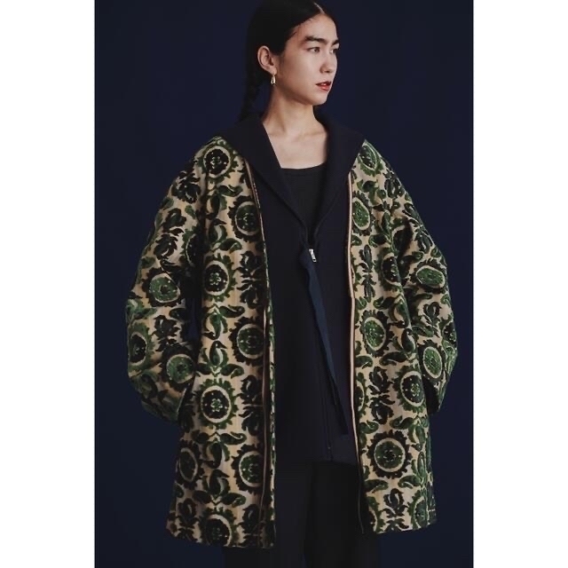 6 (ROKU) - roku 6 PILE CUT JACQUARD COAT コート 36の通販 by