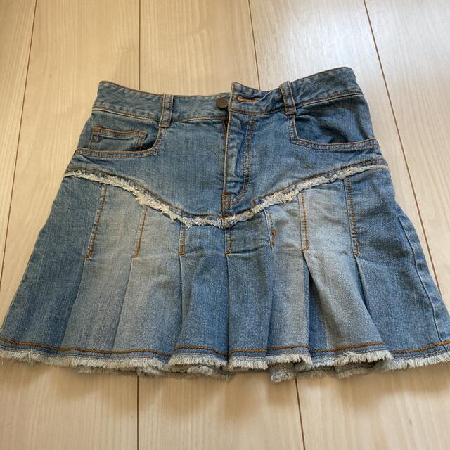 OLLINKARI(オリンカリ)のオリンカリ　デニムスカート140 キッズ/ベビー/マタニティのキッズ服女の子用(90cm~)(スカート)の商品写真