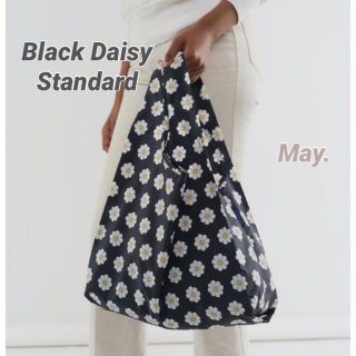 バグゥ(BAGGU)の【BAGGU】ブラック デイジー スタンダード Daisy バグー(エコバッグ)