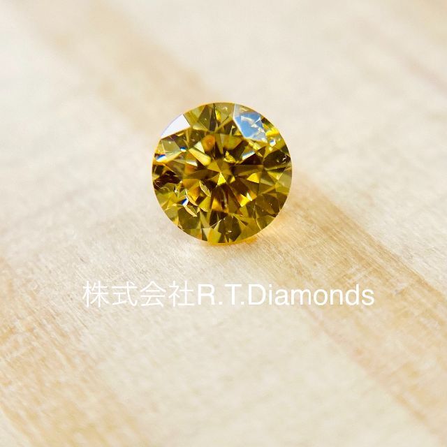 FANCY INTENSE ORANGY YELLOW 0.140ct RD-