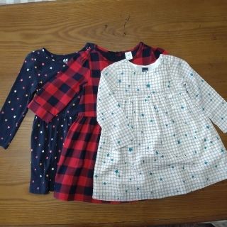 ベビーギャップ(babyGAP)の女の子 90〜95 長袖ワンピース まとめ売り(その他)