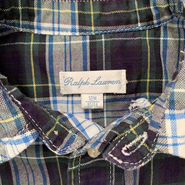 Ralph Lauren(ラルフローレン)のラルフローレン　ボタンシャツ　80 キッズ/ベビー/マタニティのベビー服(~85cm)(シャツ/カットソー)の商品写真