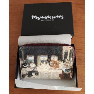 マンハッタナーズ(Manhattaner's)の最終お値下!!  美品  マンハッタナーズ 「猫達の最後の晩餐｣小銭入れ(コインケース)