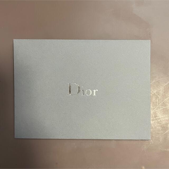 Christian Dior(クリスチャンディオール)のディオール　Dior メッセージカード ハンドメイドの文具/ステーショナリー(カード/レター/ラッピング)の商品写真