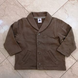 プチバトー(PETIT BATEAU)のプチバトー　ブラウンジャケット　18M/81cm(ジャケット/コート)