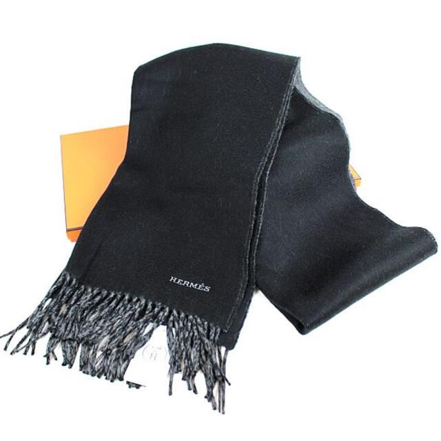 お得人気】 Hermes - エルメス マフラー ブラック 新品の通販 by shop