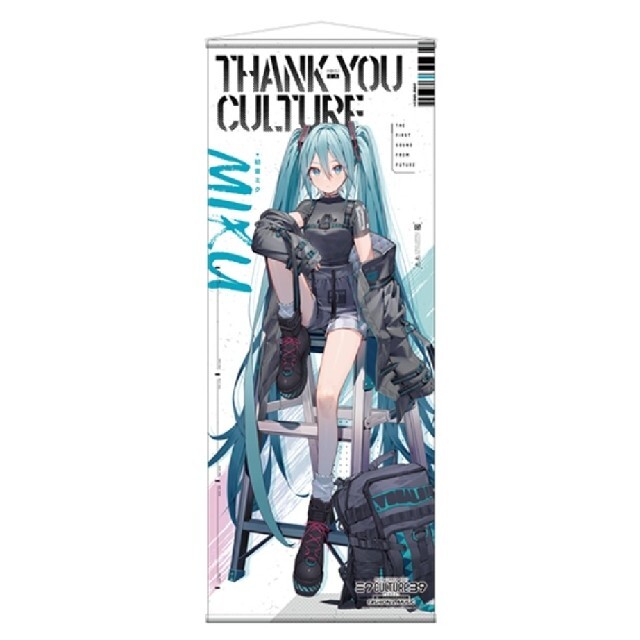 限定】初音ミク 39culture ロフト FASHION 等身大タペストリー ...