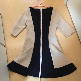 トップショップ(TOPSHOP)のバイカラーワンピース(ひざ丈ワンピース)