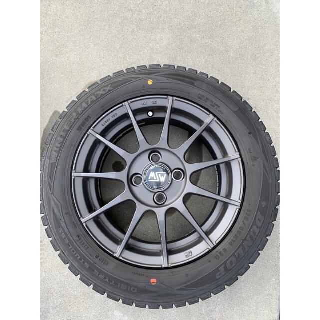 美品フィアット500純正ホイール+ダンロップ製175/65R14スタッドレス！