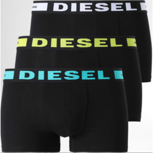 DIESEL(ディーゼル)のディーゼル　Lサイズ2枚　新品未使用　ボクサーパンツ　パンツ　下着　 メンズのアンダーウェア(ボクサーパンツ)の商品写真