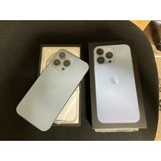 アップル(Apple)のApple iPhone13 pro 128GB  シエラブルー　美品(スマートフォン本体)