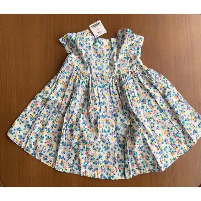 ブルーベリー柄　ワンピースと靴下2足セット キッズ/ベビー/マタニティのベビー服(~85cm)(ワンピース)の商品写真