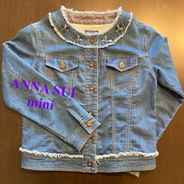 ANNA SUI mini(アナスイミニ)のANNA SUI mini⭐︎LL(150)⭐︎デニムジャケット キッズ/ベビー/マタニティのキッズ服女の子用(90cm~)(ジャケット/上着)の商品写真