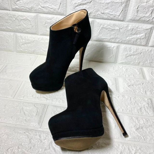 極美品 GIUSEPPE ZANOTTI ブーティピンヒール 黒 23㎝相当-