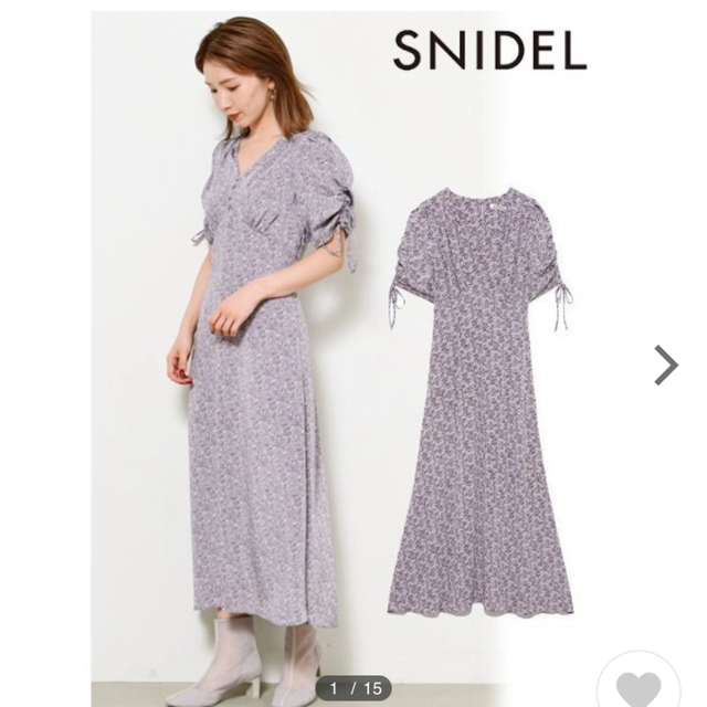 SNIDEL(スナイデル)のsnidel タグ付き未使用　ワンピース レディースのワンピース(ひざ丈ワンピース)の商品写真