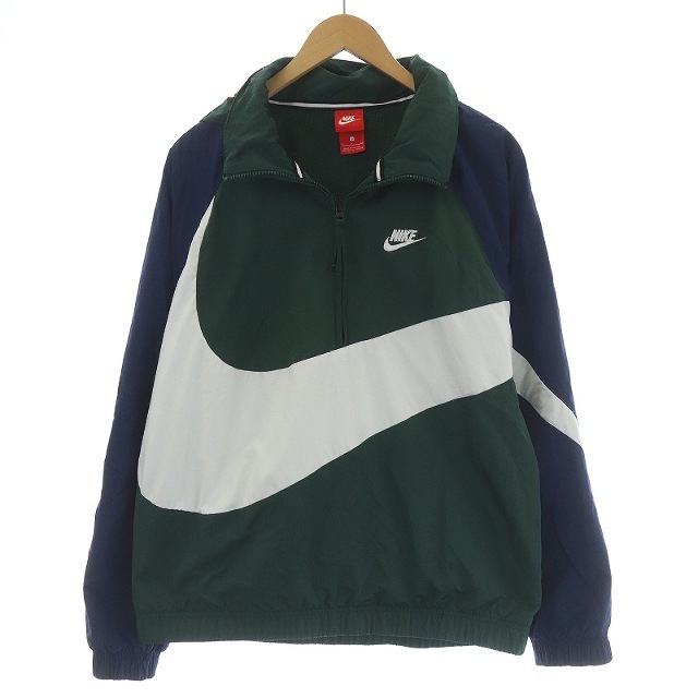 ナイキ アノラックジャケット パーカー S 緑 紺 白 AJ1405-397 | フリマアプリ ラクマ