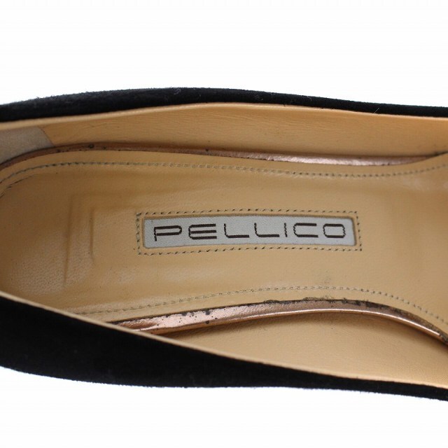 PELLICO(ペリーコ)のペリーコ パンプス ハイヒール ポインテッドトゥ スエード 36 23cm 黒 レディースの靴/シューズ(ハイヒール/パンプス)の商品写真