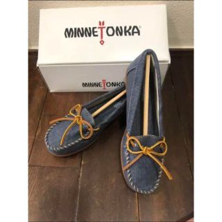 ミネトンカ(Minnetonka)のミネトンカ MINNETONKA Canvas Navy 23.5cm(バレエシューズ)