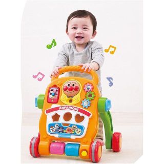 【新品・送料込】新しくなってリニューアル♪アンパンマン手押し車(手押し車/カタカタ)