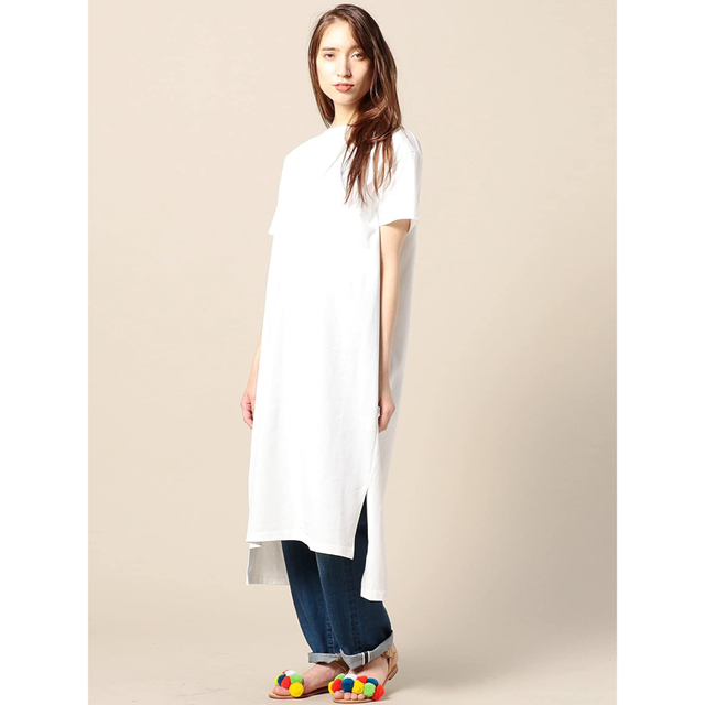 BEAUTY&YOUTH UNITED ARROWS(ビューティアンドユースユナイテッドアローズ)のBEAUTY&YOUTH UNITED ARROWS ロングTシャツワンピース レディースのワンピース(ロングワンピース/マキシワンピース)の商品写真