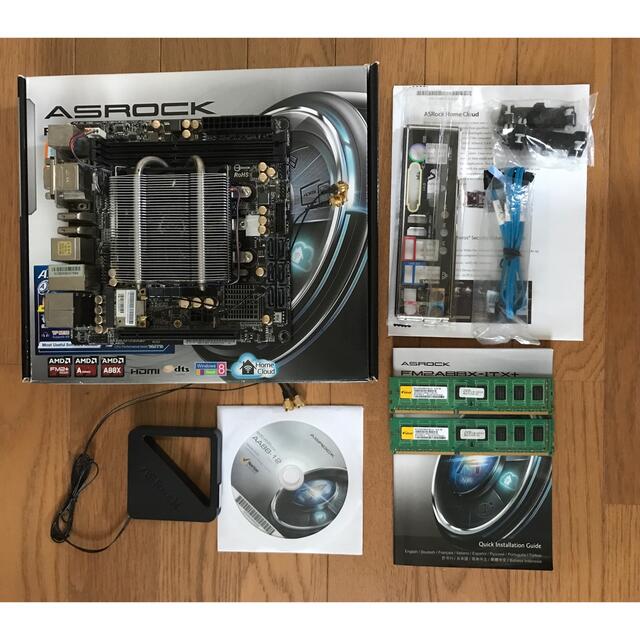 FM2A88X-ITX+ ＋AMD A10-6700＋4Gメモリ 1