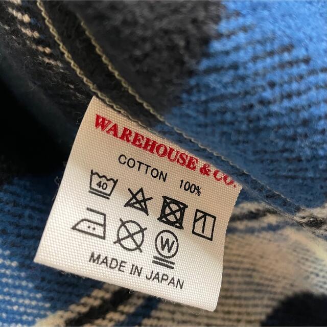 WAREHOUSE(ウエアハウス)のウェアハウス　ヘビーネルシャツ　ワークシャツ　チェック　Mサイズ　超美品 メンズのトップス(シャツ)の商品写真