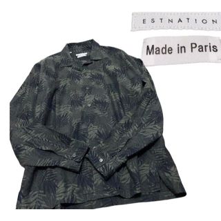 エストネーション(ESTNATION)のESTNATION エストネーション 総柄 シャツ 長袖 フランス製(シャツ)