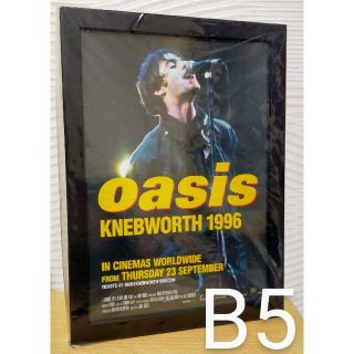 B5黒額縁シンプル　オアシスoasis KNEBWORTH 1996映画ポスター(ミュージシャン)