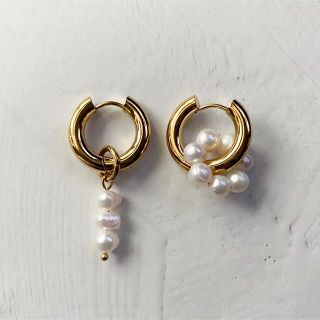 アメリヴィンテージ(Ameri VINTAGE)の2way asymmetry pearl pierce No.803(ピアス)