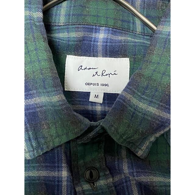 Adam et Rope'(アダムエロぺ)のAdam et rope used check shirt green メンズのトップス(シャツ)の商品写真