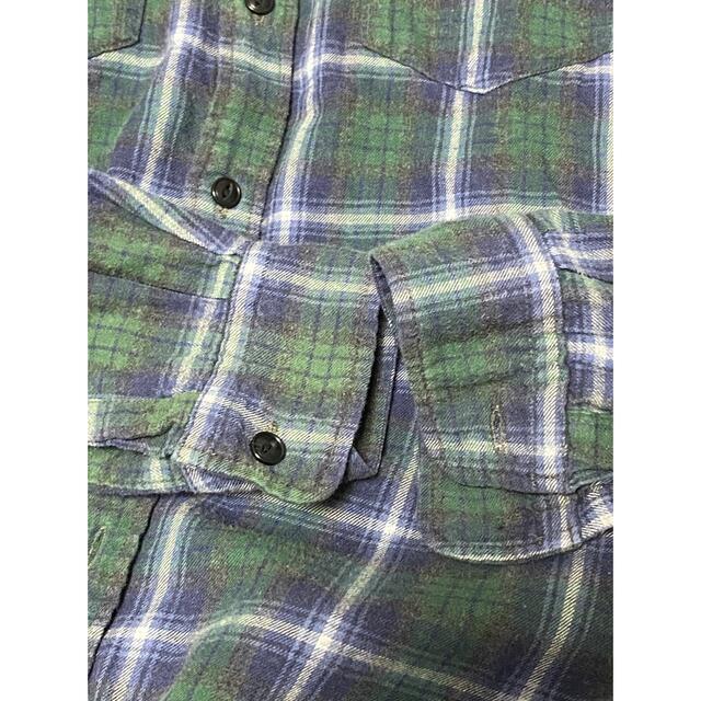 Adam et Rope'(アダムエロぺ)のAdam et rope used check shirt green メンズのトップス(シャツ)の商品写真