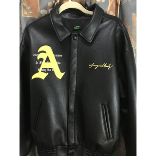 a few good kids/doncare leather jacket(スタジャン)