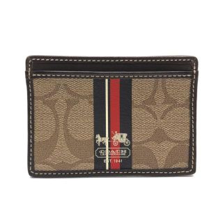 コーチ(COACH)の美品 コーチ COACH カードケース ミニポケット 13-22020218(その他)