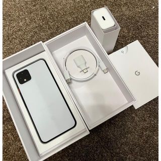 Google Pixel4 128GB ホワイト SIMフリー 付属品新品(スマートフォン本体)