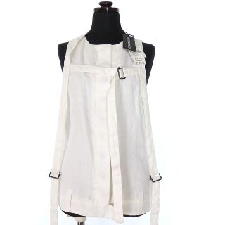 アンドゥムルメステール(Ann Demeulemeester)のアンドゥムルメステール ANN DEMEULEMEESTER ノースリーブ リネ(シャツ/ブラウス(半袖/袖なし))