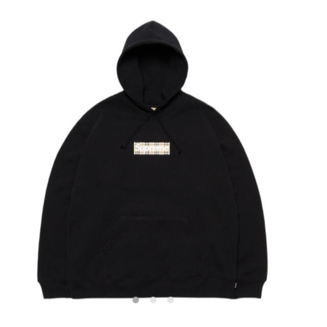 最高の品質の Supreme - Black Hooded Logo Box Burberry Supreme