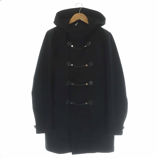 ディオールオム Dior 09AW コート ダブル アウター フード ロング 黒 ディオールオム Dior 09AW コート ダブル アウター フード ロング 黒
