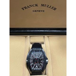 フランクミュラー(FRANCK MULLER)のFRANCK MULLER フランクミュラー　メンズ時計　ブラック(レザーベルト)